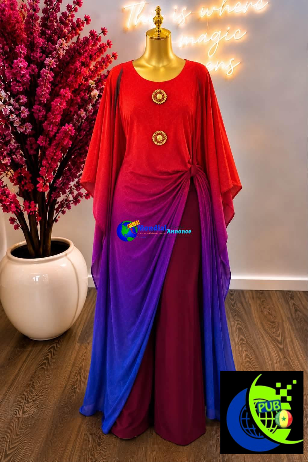 Vente : Ensemble Grande Dame Chic de Qualité dispo en Différentes Couleurs à Dakar. Contact : 775966082