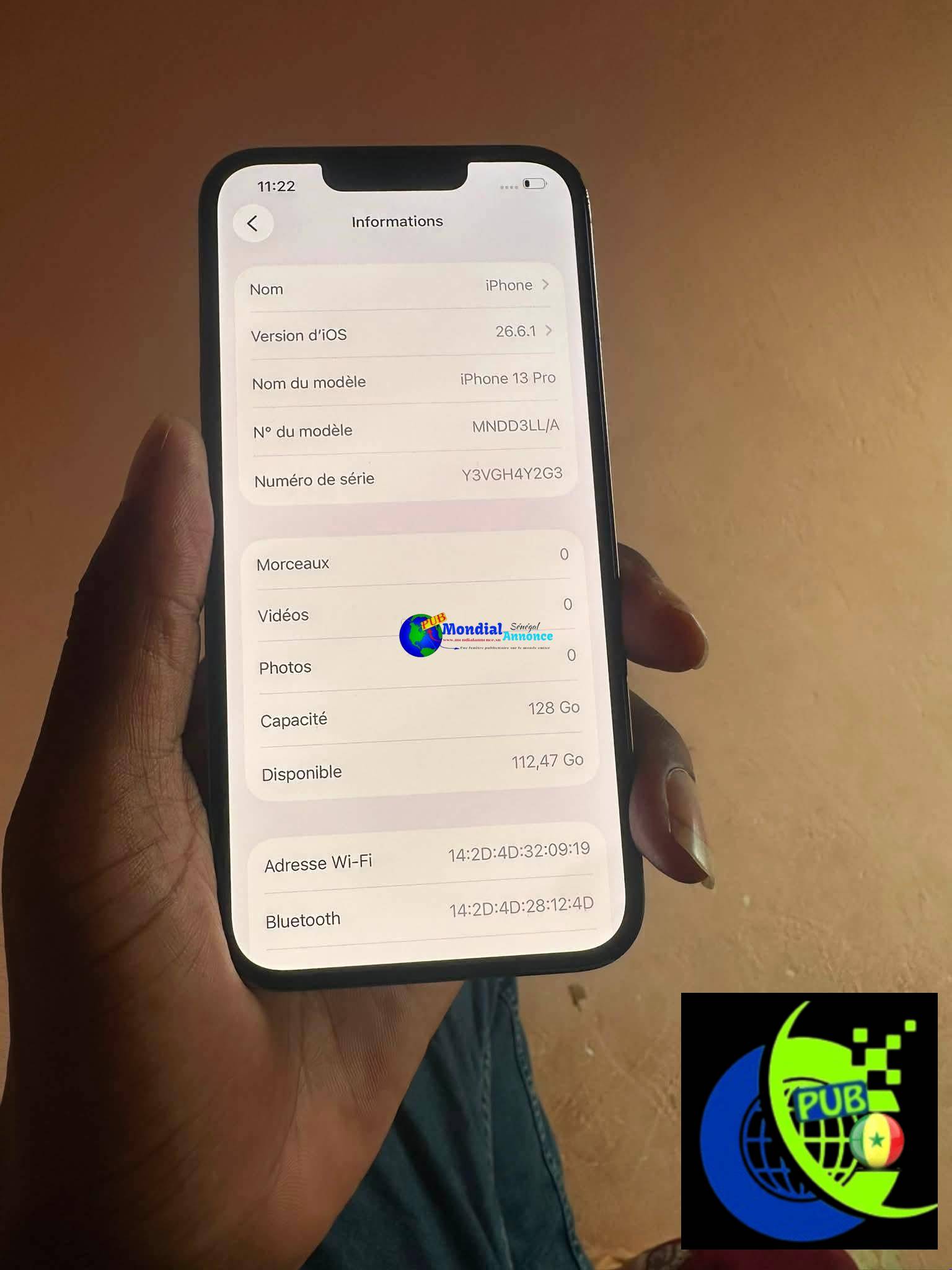 Vente : iPhone 13 Pro de 128 Go à Dakar
