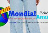 Jean Bas Large de Qualité pour Femmes dispo à Dakar. Contact WhatsApp : 77 263 81 54