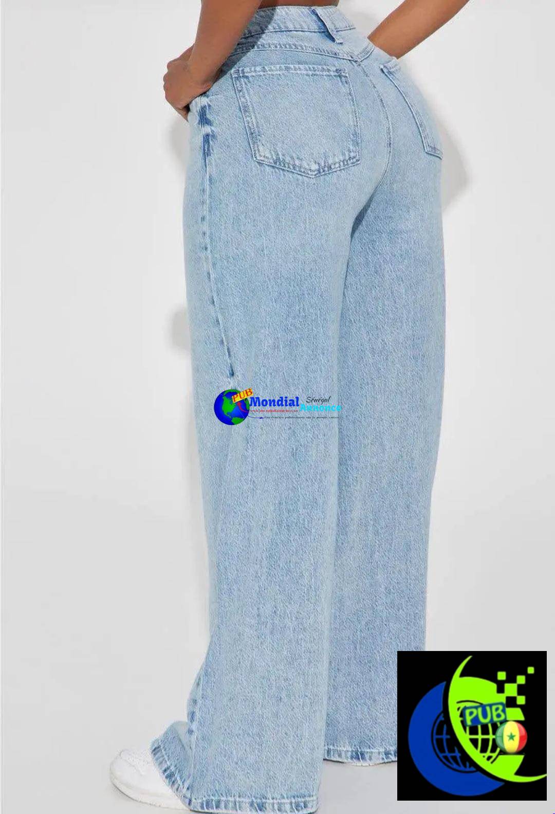 Jean Bas Large de Qualité pour Femmes dispo à Dakar. Contact WhatsApp : 77 263 81 54