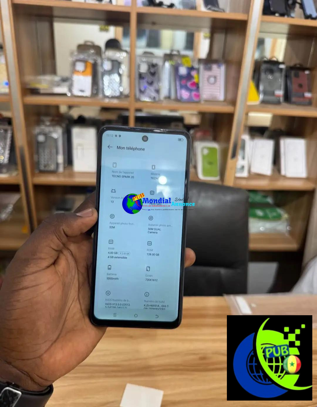 Vente : Tecno Spark 20 Neuf de 128 Go à Médina Rue 29×20 (Dakar)