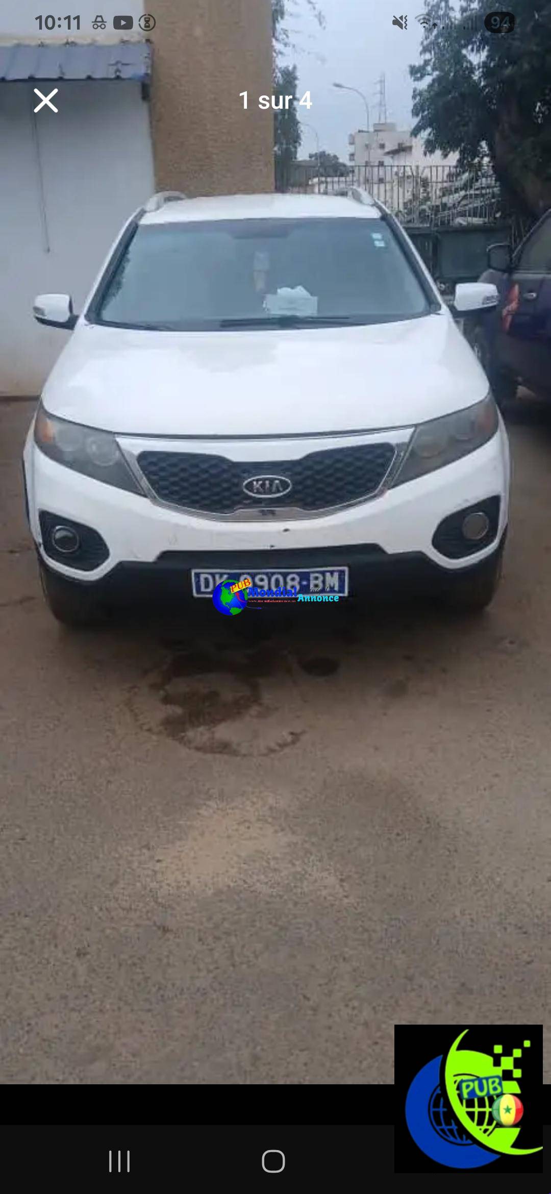 Kia Sorento Essence Automatique de 2012 disponible à Dakar