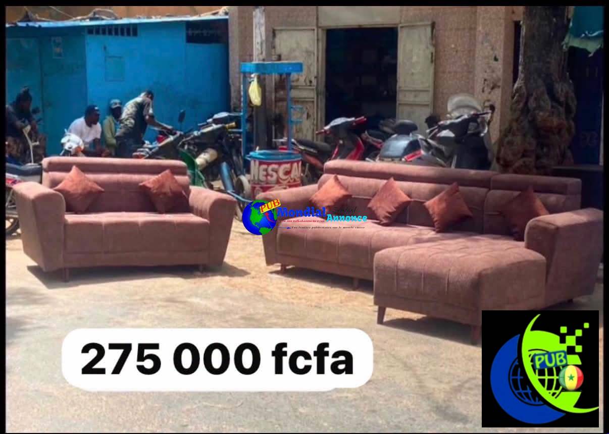 Des Salons Modernes & Confortables (Modèles Variés) disponibles à Dakar – À partir de 250 000 F CFA