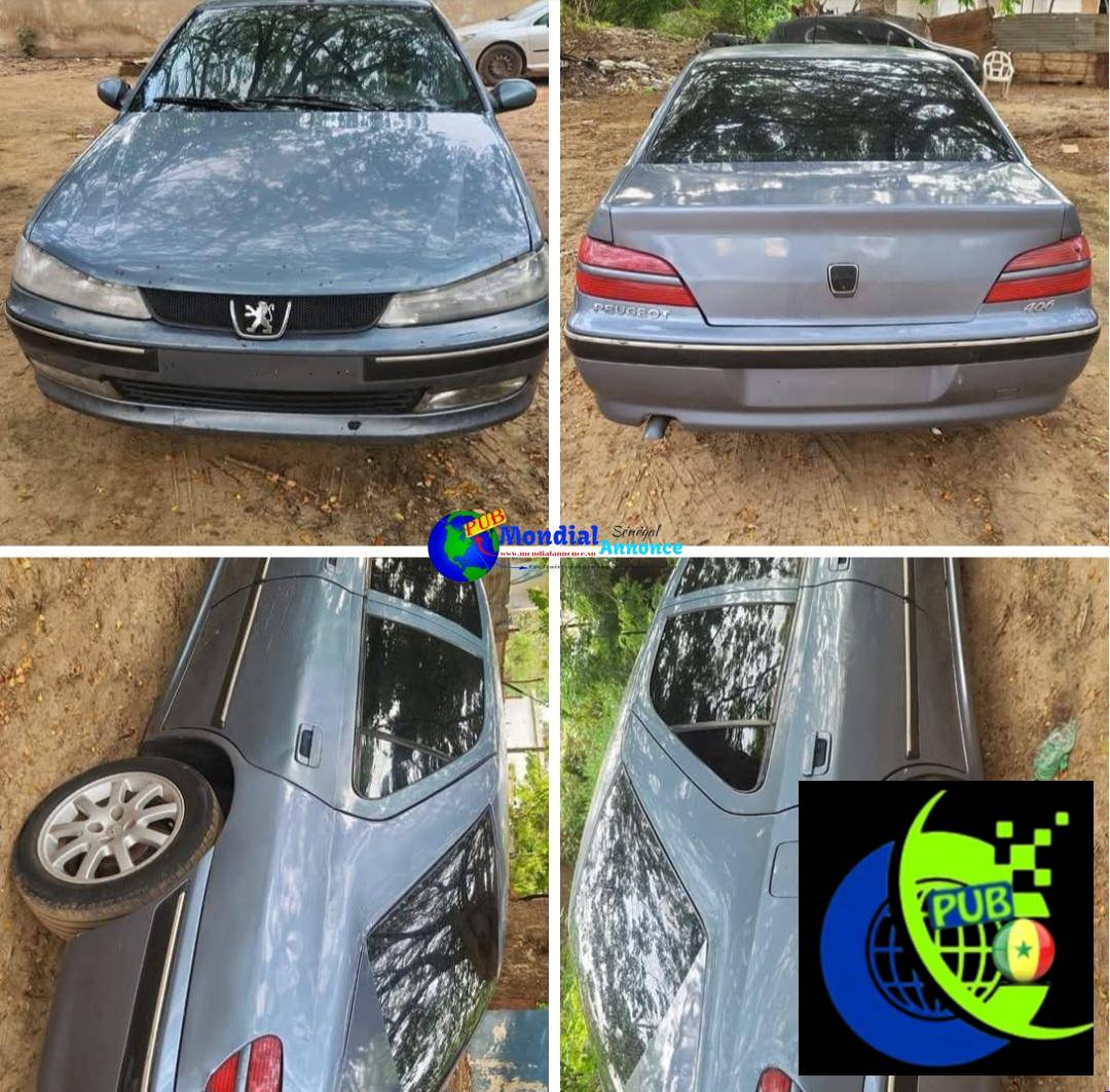 Peugeot 406 Diesel Manuel Climatisé disponible à Dakar. Prix : 1 900 000 F CFA