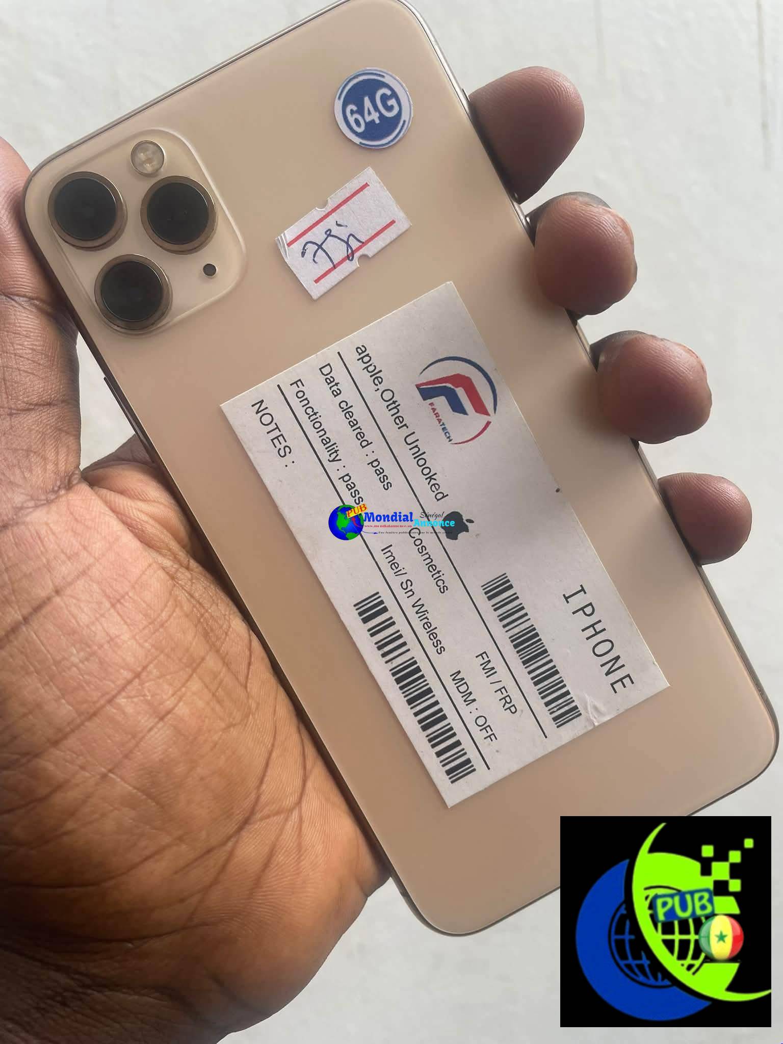 Vente : iPhone 11 Pro Max Neuf à Dakar pour 115 000 F CFA