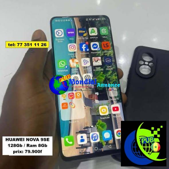 📱 Huawei Nova 9 SE 128 Go – 8 Go RAM à 79 900 FCFA