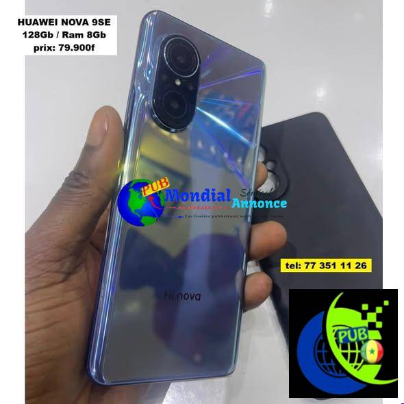 📱 Huawei Nova 9 SE 128 Go – 8 Go RAM à 79 900 FCFA