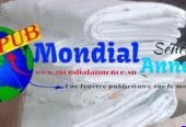 Drap blanc king size 100 % coton avec taies d’oreiller