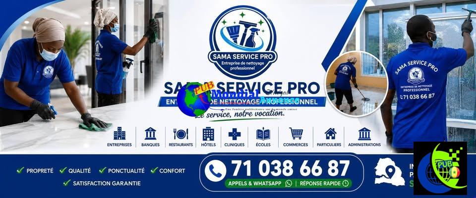 Entreprise de nettoyage professionnel à Dakar Contact 71 038 66 87