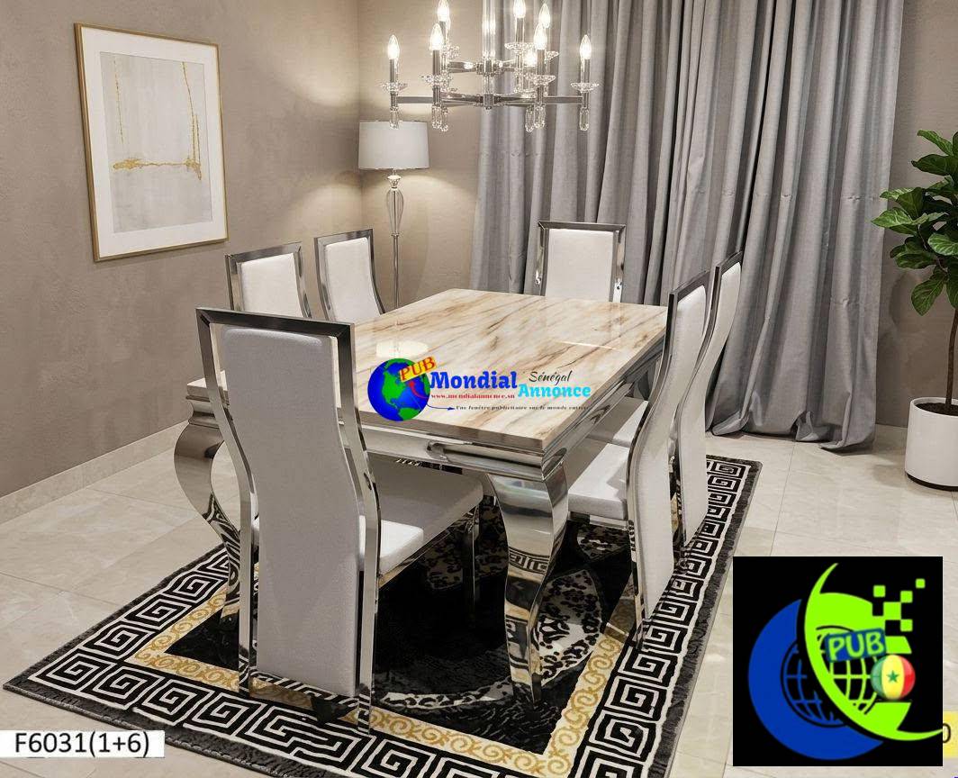 Table à manger avec 4 ou 6 chaises à vendre à Dakar
