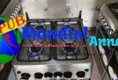 Cuisinières 4 et 5 feux avec four et grill à vendre