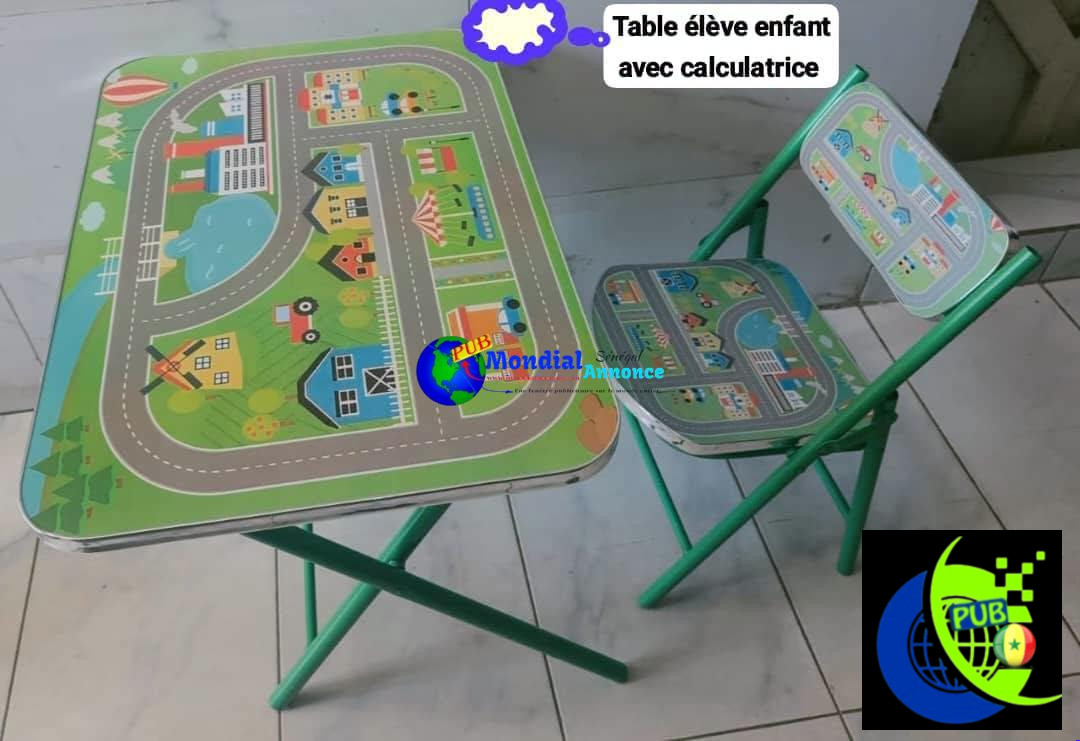 Table et chaises d’étude pour enfant à 12 500 FCFA