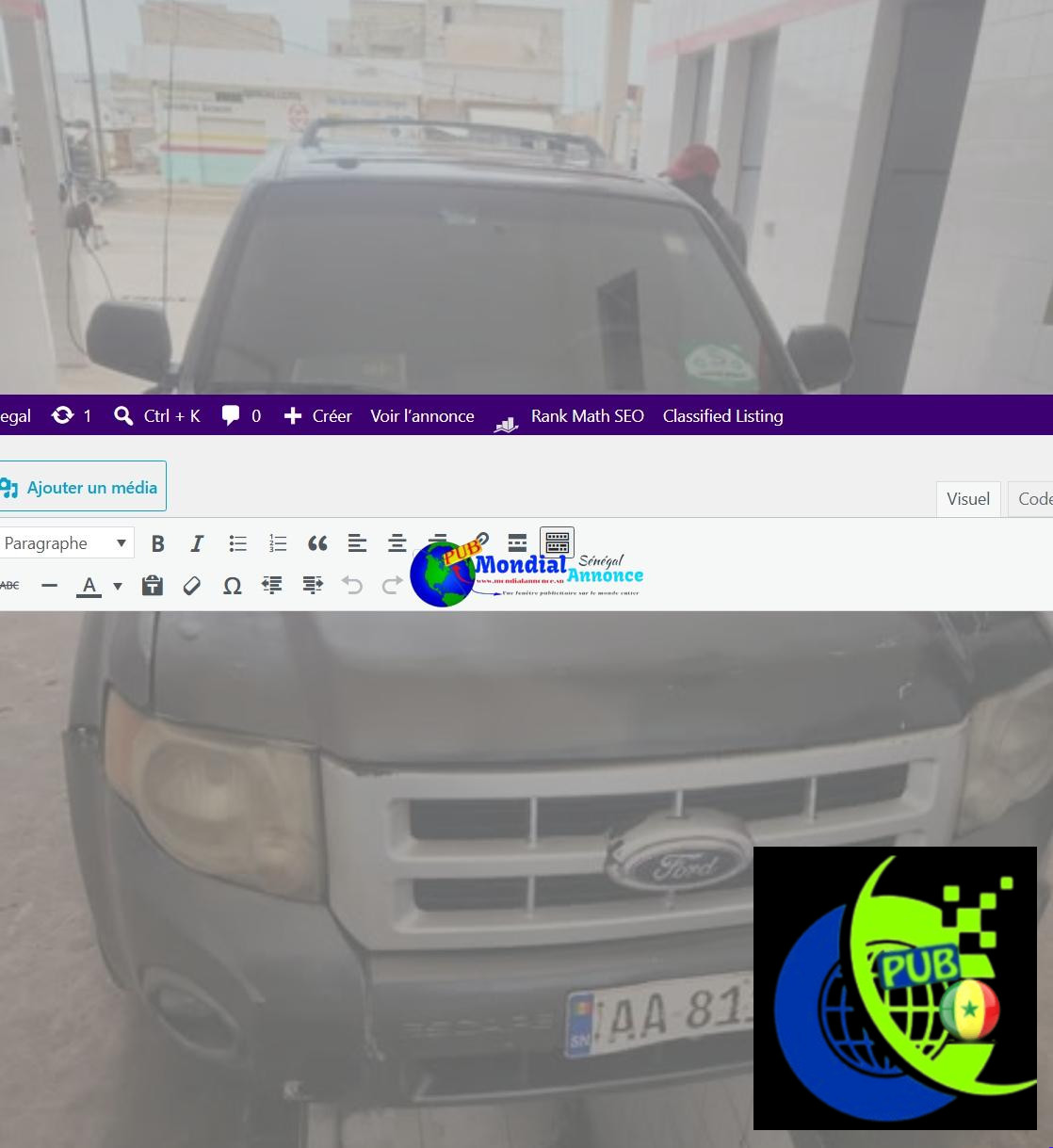 Ford Escape essence automatique climatisé à 2 800 000 FCFA