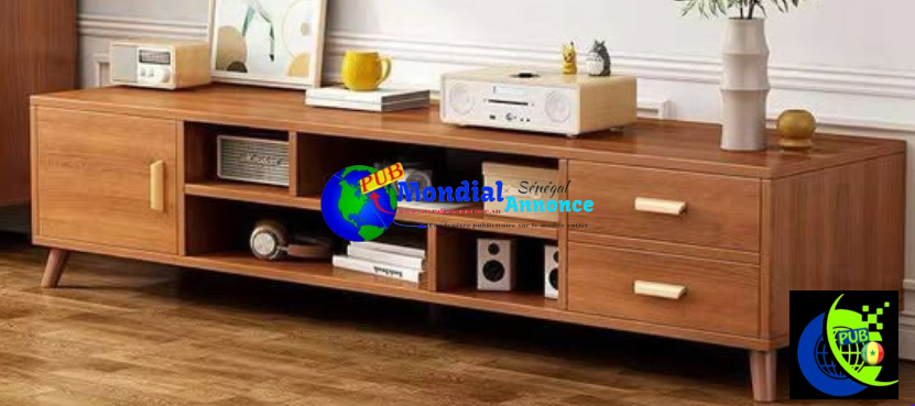 Meuble TV en bois solide Disponible à 33 000 FCFA