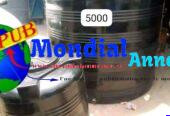 Réservoirs & Cuves d’Eau (250 L à 5 000 L) disponibles à Dakar