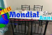 Ensemble Table à Manger + 4 Chaises disponible à Dakar pour 65 000 F CFA
