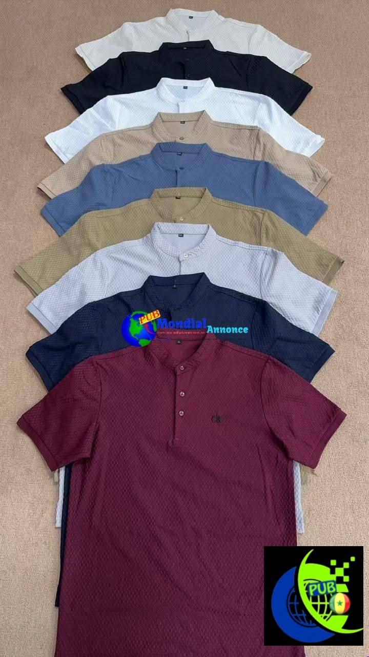 Polos Homme de Qualité disponibles à partir de 7 000 F CFA / Unité