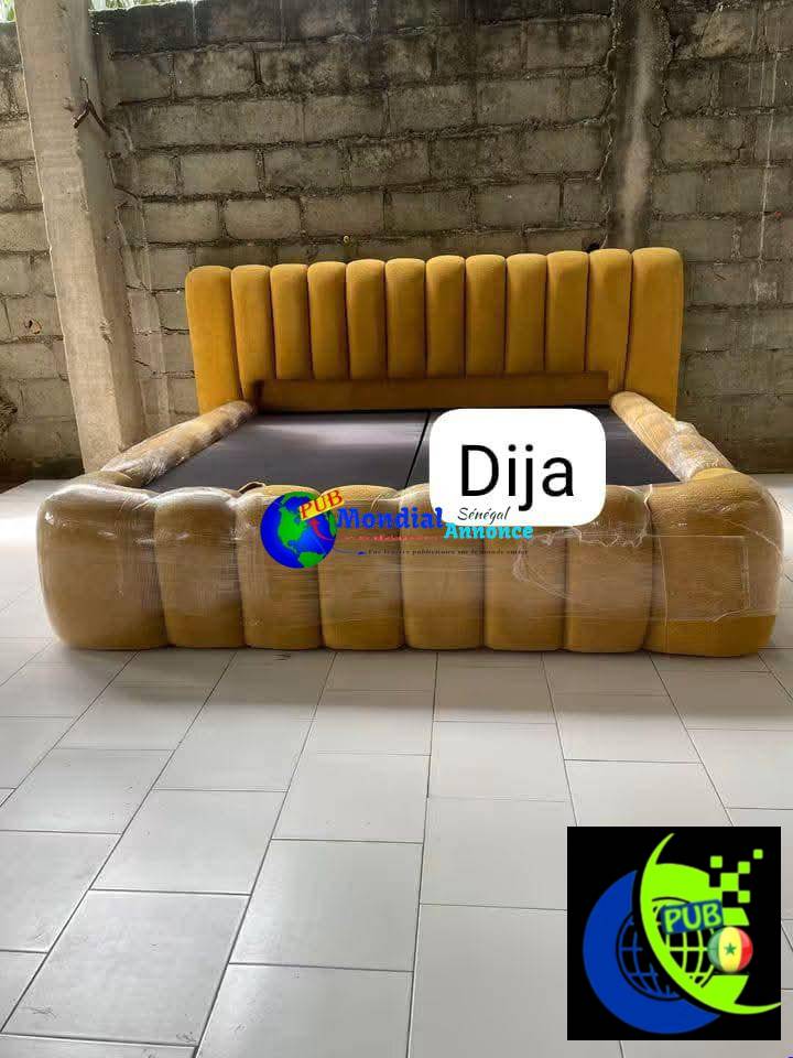 Vente : Lit 3 Places avec 2 Commodes (Couleur au Choix) à Dakar