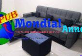À vendre : Canapé d’Angle Neuf avec Table Basse. Prix : 125 000 F CFA