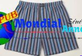 Caleçons Homme en Coton dispo dès 6 000 F CFA (La Demi-Douzaine)