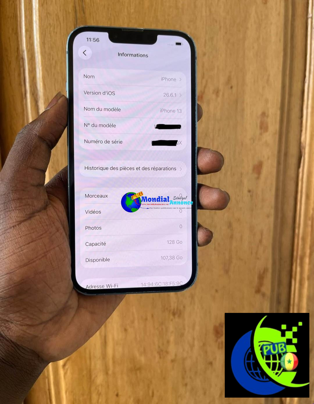 iPhone 13 Simple de 128 Go à vendre à 137 000 F CFA