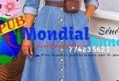 Vente : Robes en Jean Très Chic & Classe. Contact : 774235621.