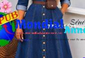 Vente : Robes en Jean Très Chic & Classe. Contact : 774235621.