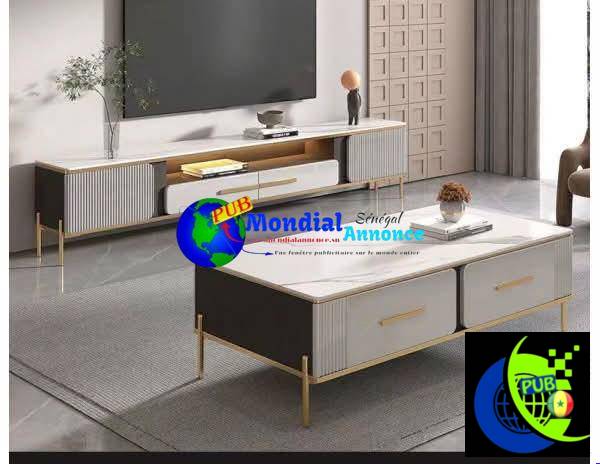 Ensemble Meuble TV & Table Basse à vendre à 65 000 F CFA