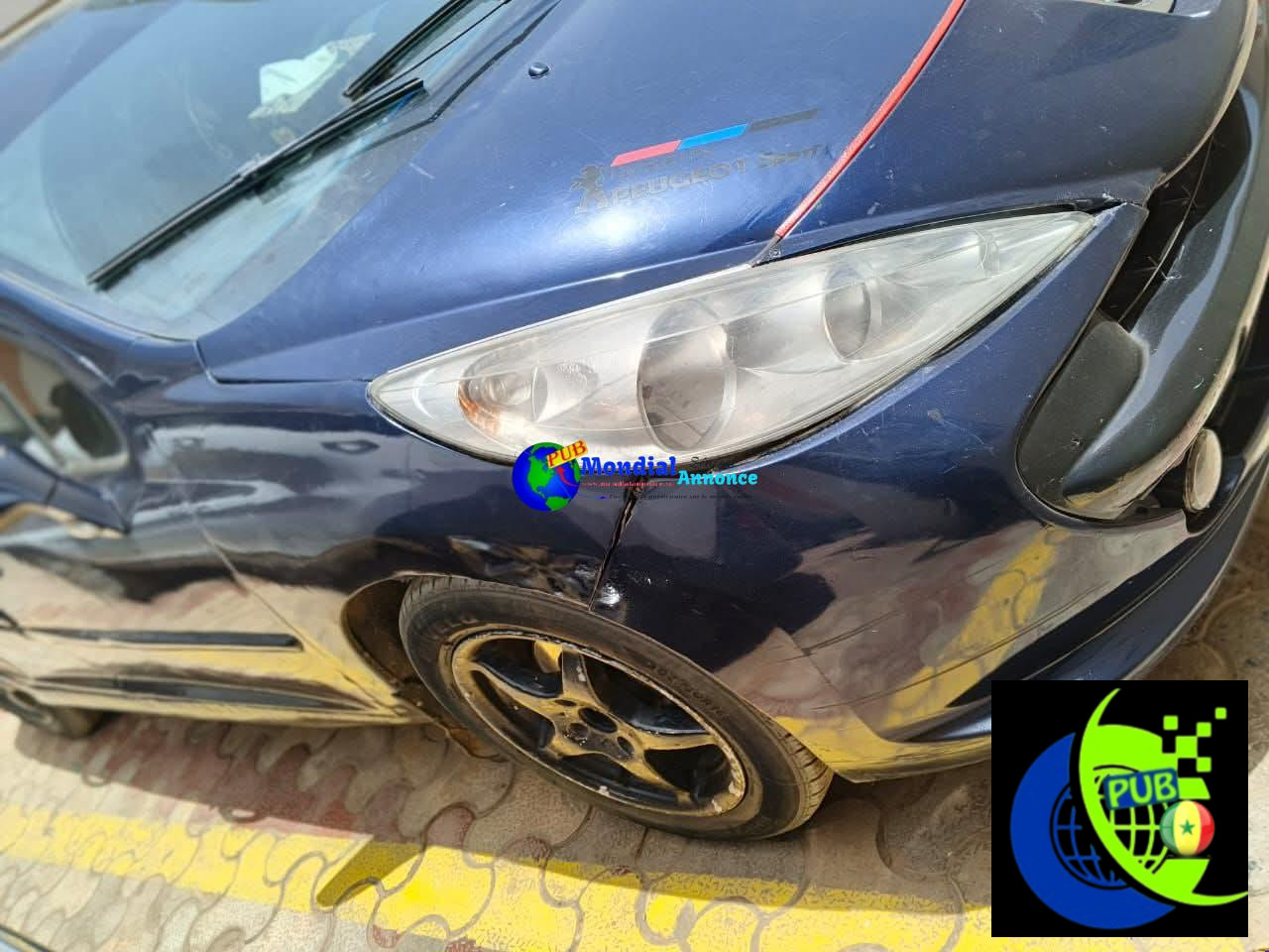 Peugeot 207 Diesel DV6 (Sans Papiers) à vendre à Dakar pour 1 100 000 F CFA