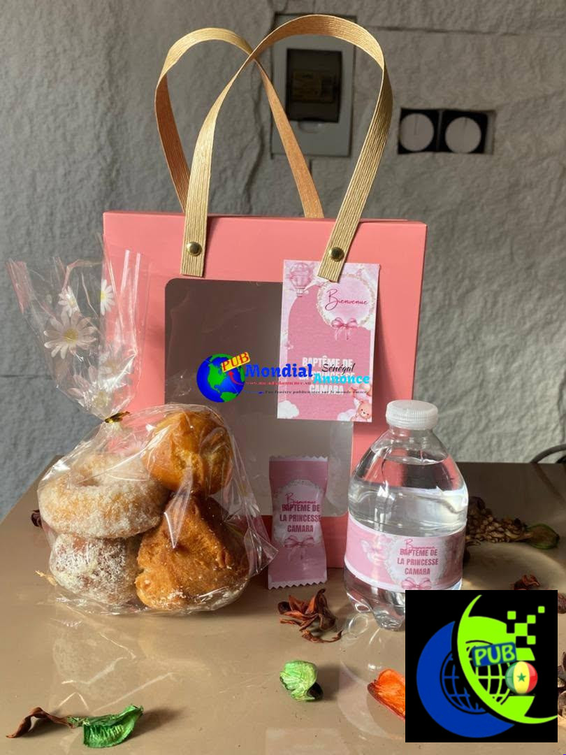 Sacs personnalisés pour mariage et baptême Disponible Contact 77 508 06 90