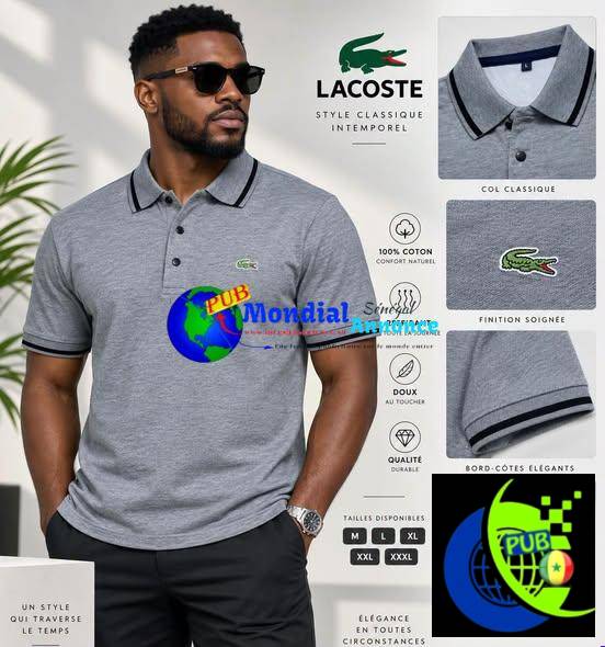 Lacoste disponible à 7 000 FCFA – Livraison à Dakar