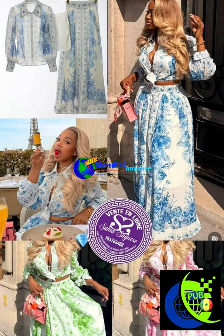 Ensemble jupe original pour femme – Nouvelle collection 2026 à 13 000 F CFA