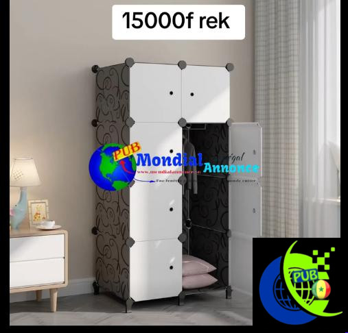 🔥 Armoire PVC 2 Battants à seulement 15 000 FCFA !