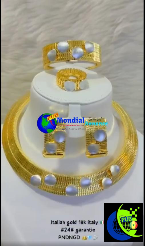 Nouvel arrivage de bijoux italiens à 20 000 FCFA chez FASANA BUSINESS – Livraison partout au Sénégal