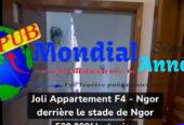 🏡 APPARTEMENT F4 À LOUER À NGOR – 500 000 F CFA/MOIS
