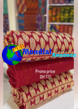 Tissu Kente authentique de style Asante–Tissé à la main